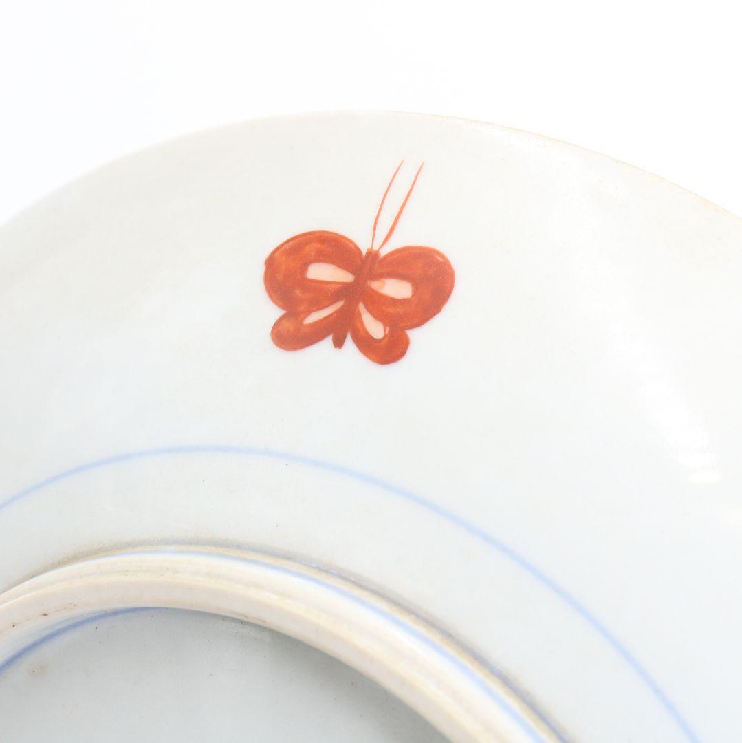 梶本太衛作 色絵芥子の図 飾皿 大皿 共箱 V188 1F14