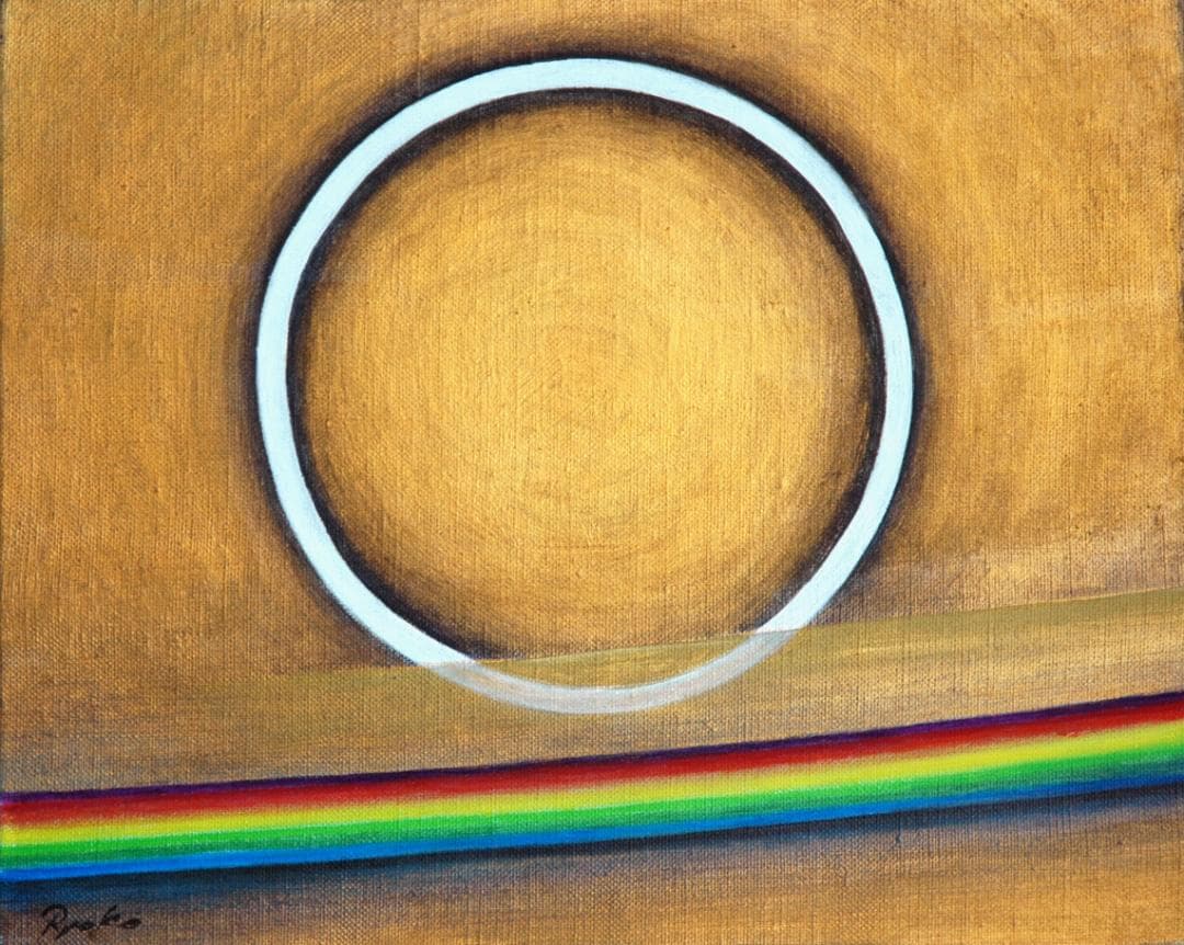 油絵 菅家令子 絵 絵画インテリア額付(銀) F3-G142023 風景祈り希望