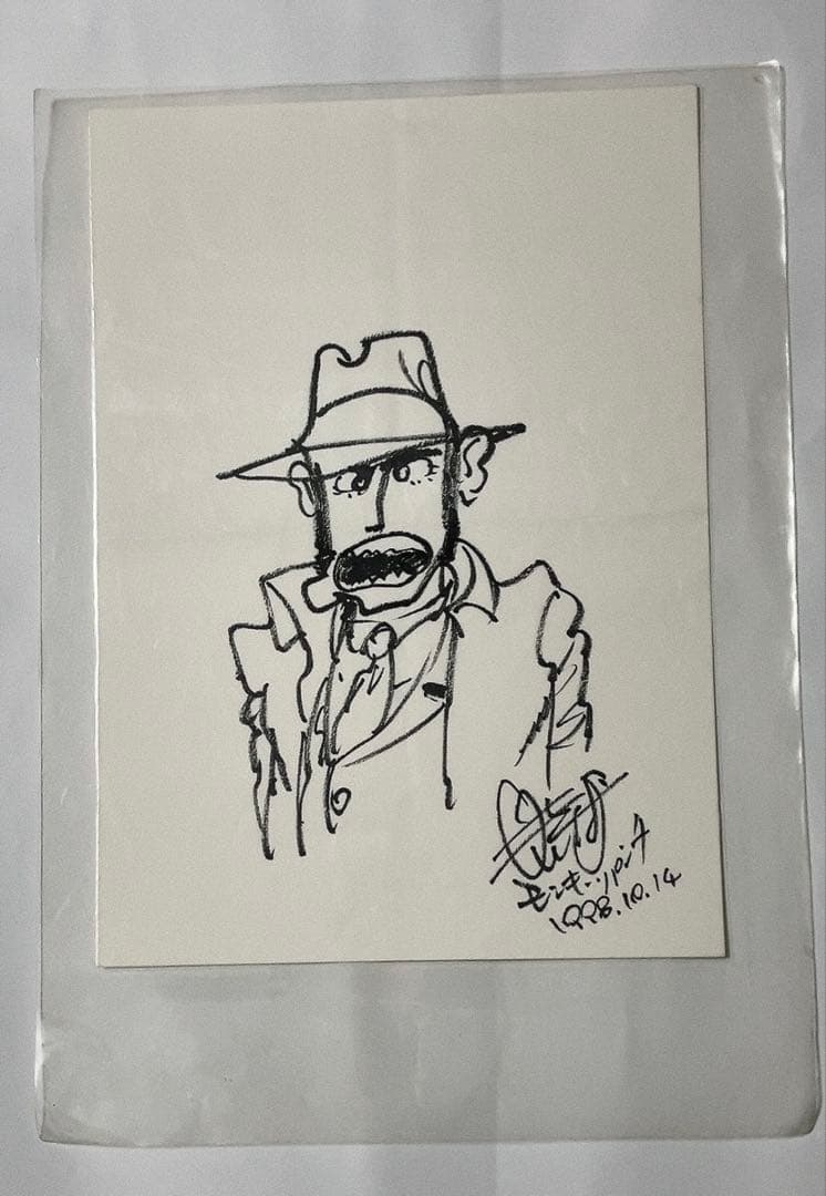 モンキーパンチ 直筆イラスト☀︎サイン ルパン三世 峰不二子 銭形警部