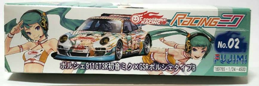 フジミ 初音ミク ポルシェ911 GT3 プラモデル 1/24 未組立中古品