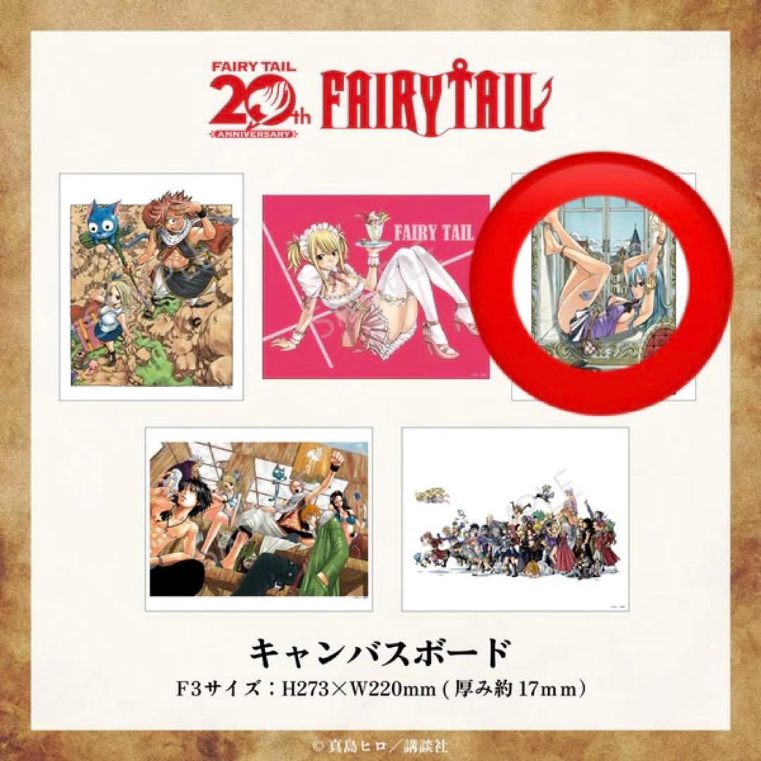 FAIRY TAIL フェアリーテイル 20周年 キャンバスボード ジュビア