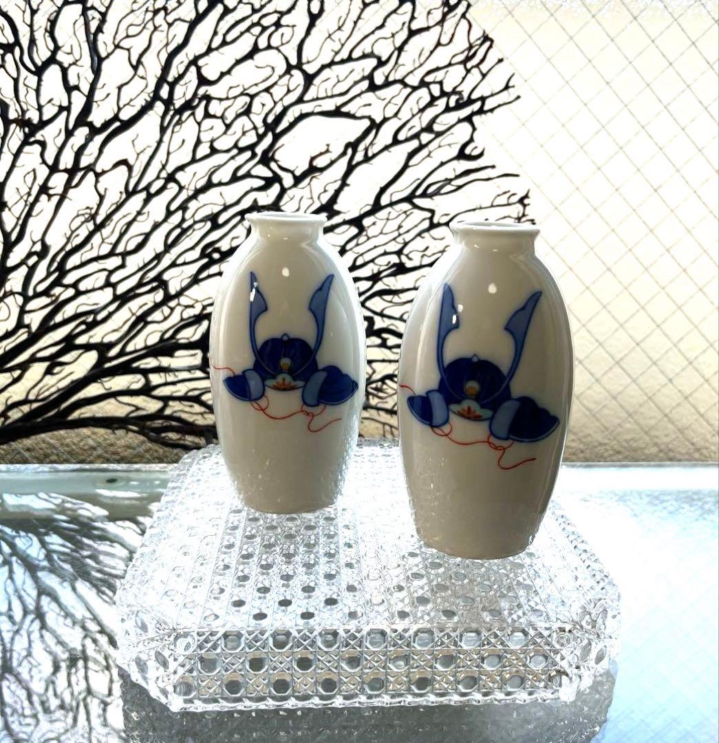 骨董　有田焼　宮内庁御用達　オールド香蘭社　兜柄　徳利２本　盃２客　４点