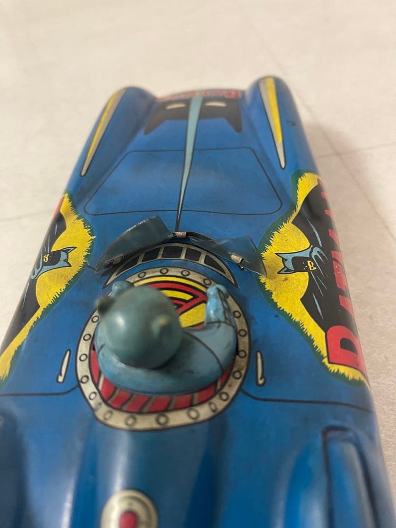バットマン　ブリキのおもちゃ　バットモービル　バットマンカー　アオシン製