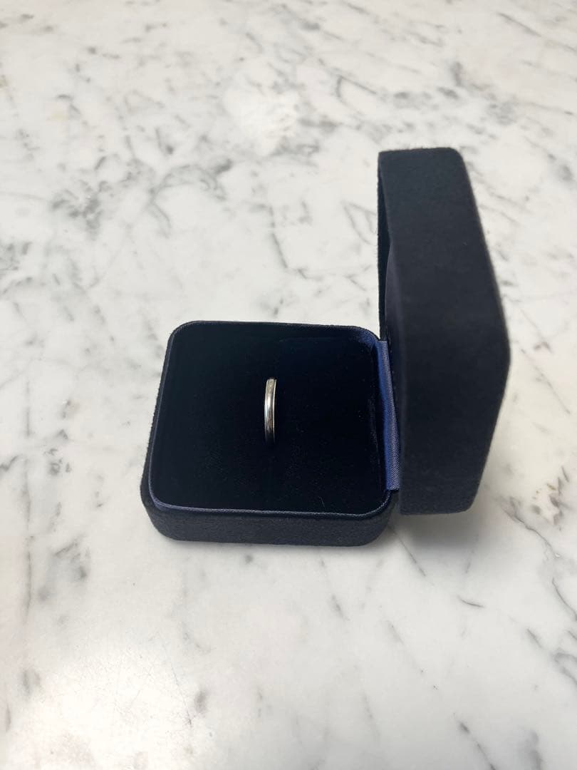 Tiffany ティファニー ミルグレイン Pt950 リング 17号 3mm幅