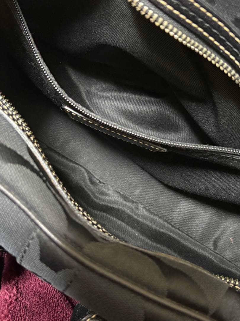 COACH コーチ シグネチャー ミニボストン ハンドバッグ　美品