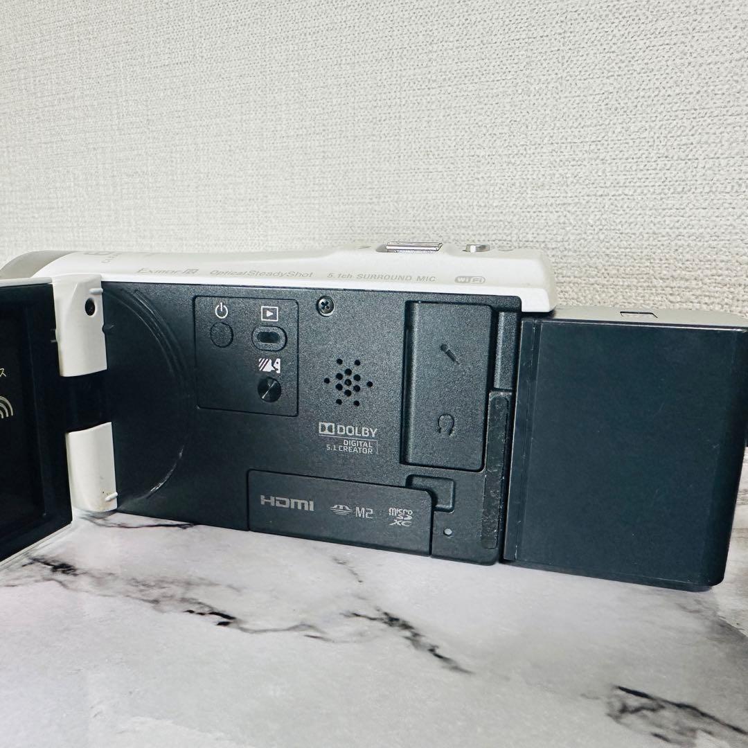 SONYハンディカム　HDR-CX485 ホワイト　Wi-Fi対応