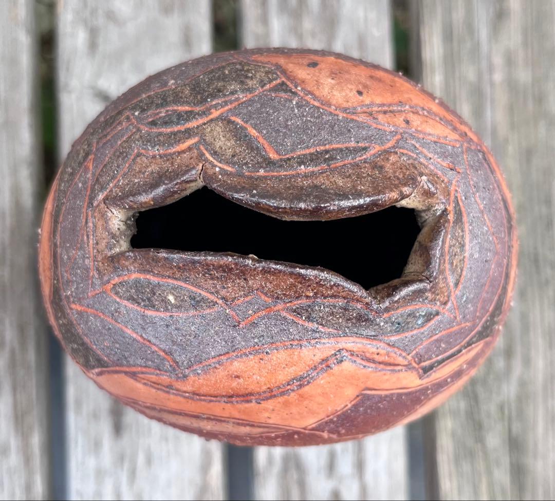 笠間焼　渡辺信雄　作　壺