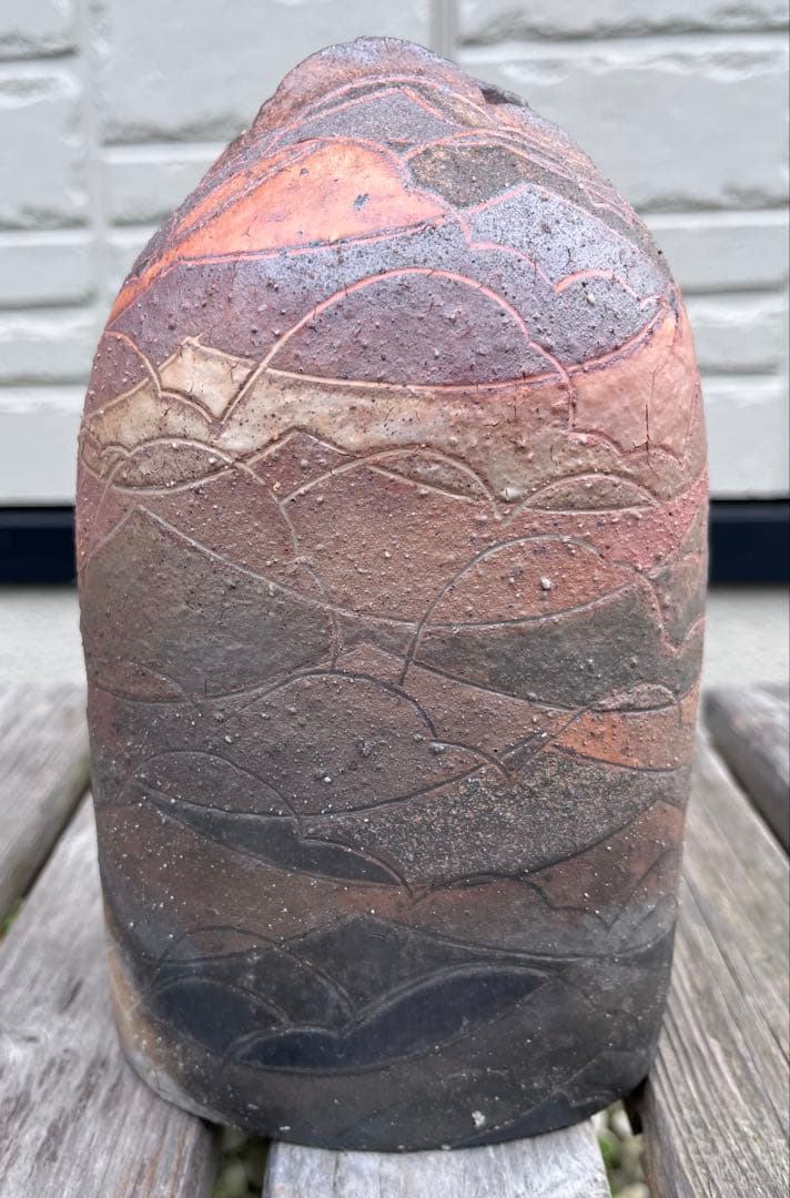 笠間焼　渡辺信雄　作　壺