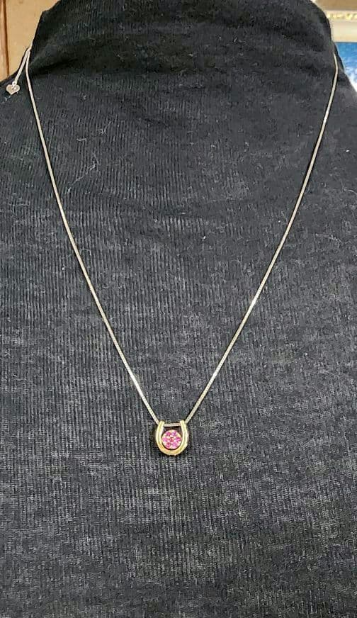 う*ん様 GSTV⭐ルビー•サファイアのリバーシブルペンダントトップRBSA約0