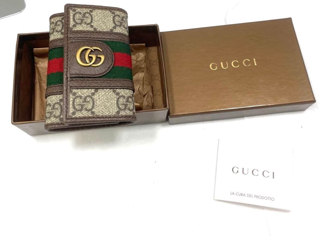 グッチ GUCCI キーケース 美品 シェリーライン ソーホー 6連キーケース