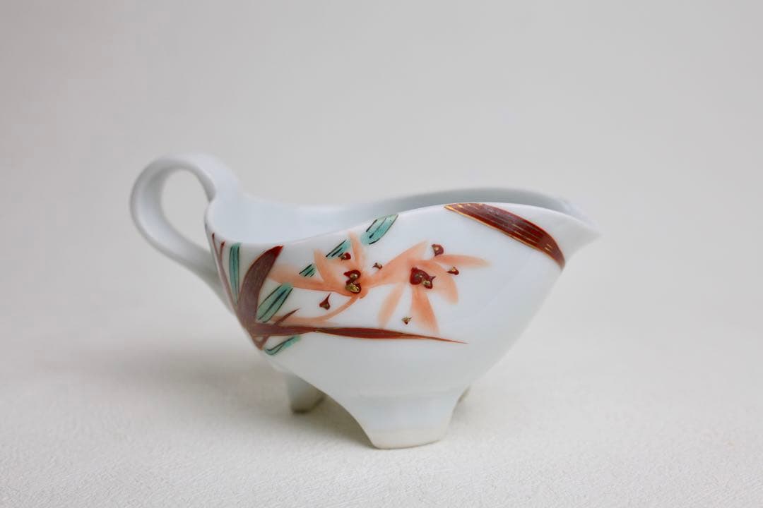 清水 六兵衛？ 面取 蘭絵 急須 煎茶道具 - メルカリ