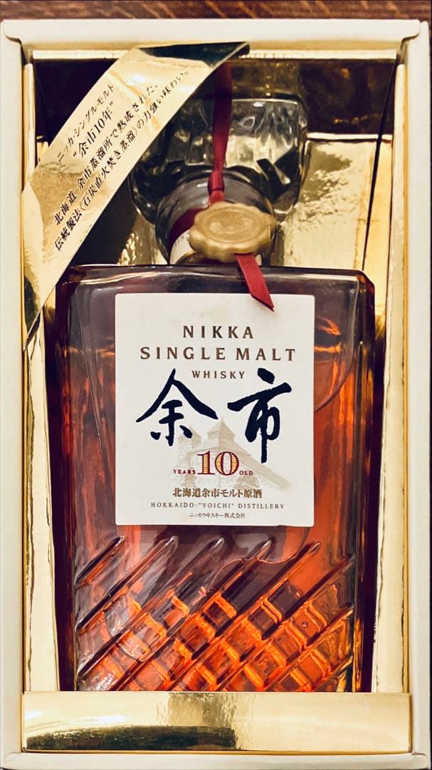NIKKA シングルモルトウイスキー　余市10年 箱付 古酒 未開封 NIKKA シングルモルト 余市10年 新ボトル 700ml 45% – お酒の通販なら