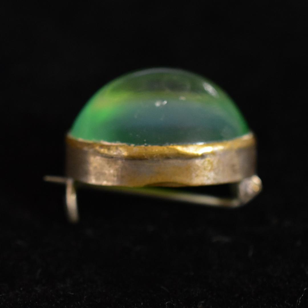 夜間飛行様専用 キャッツアイ古ガラスのレースピン アンティーク