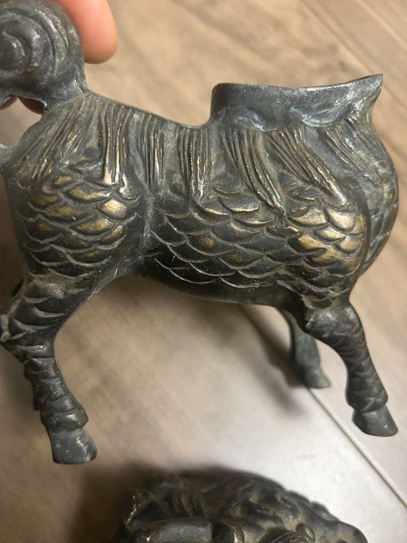 神兽香炉，古銅製，時代物