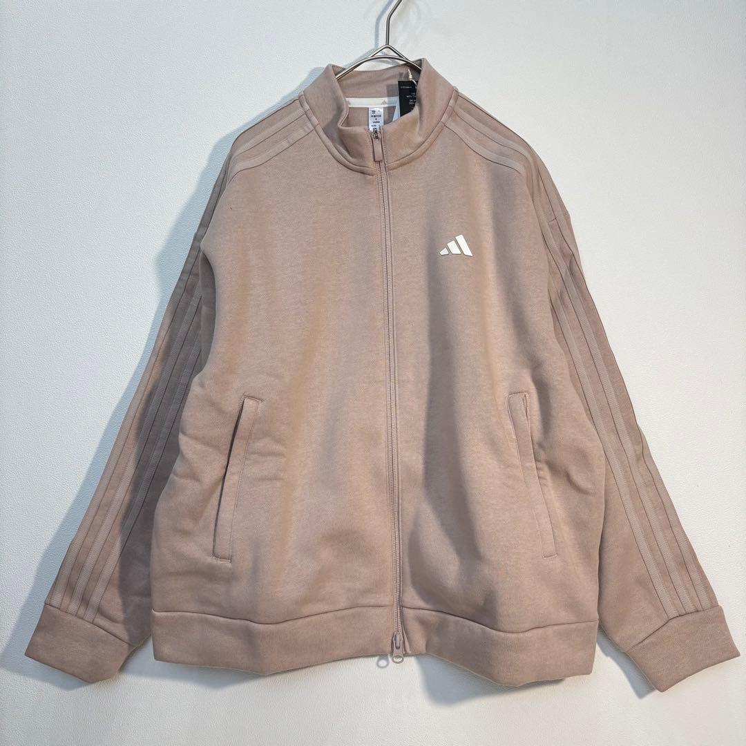 未使用adidas くすみピンク　スウェット裏起毛セット トラックジャケット