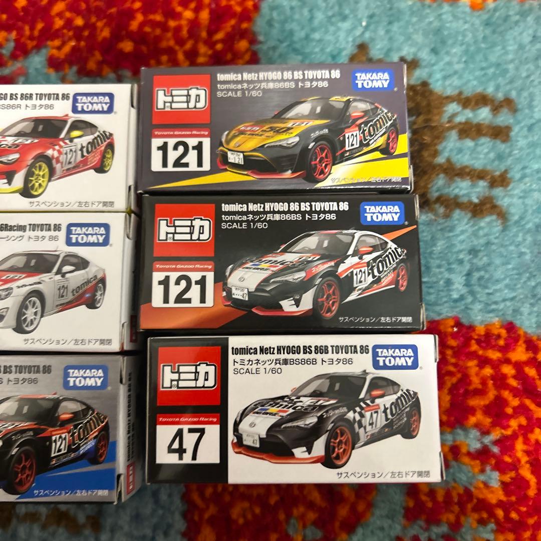 MURAMASA 249 トミカ ネッツ兵庫　トヨタ86 ミニカー 6台