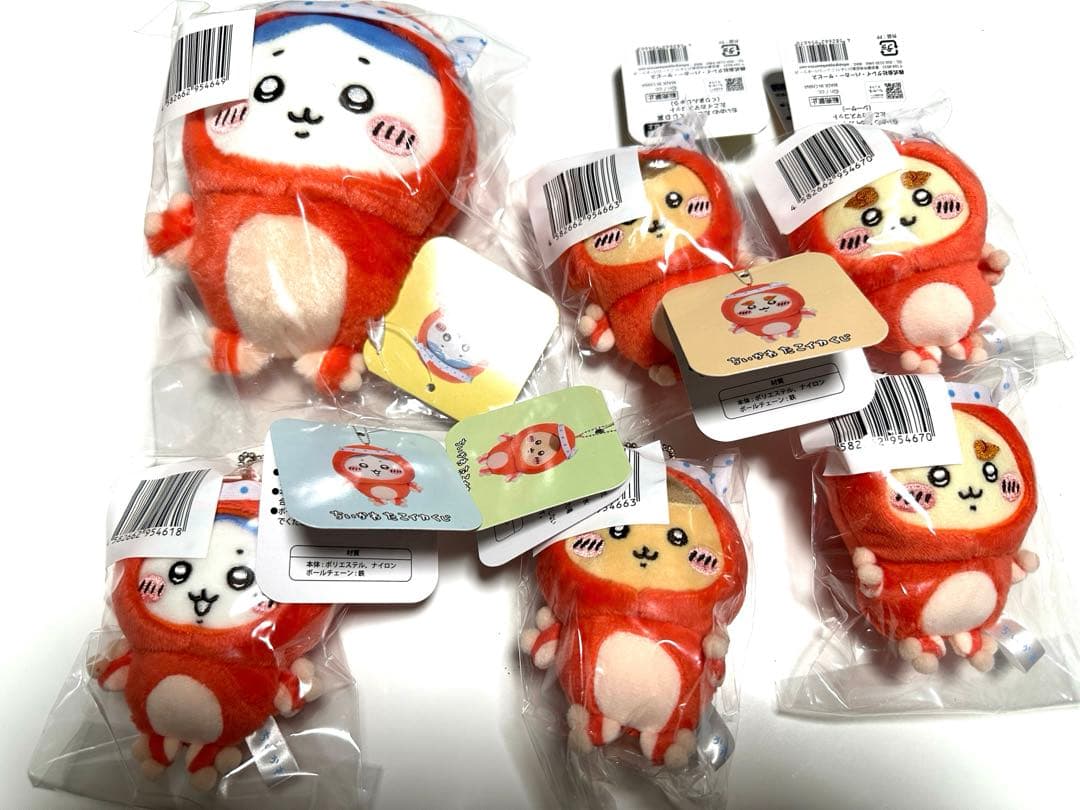 値引き中】ちいかわ たこイカくじ 6個セット