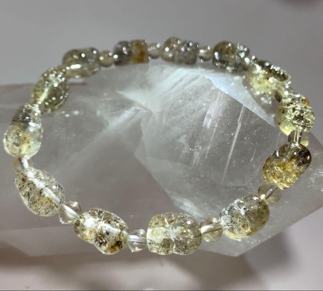 ★ユッキー様★ 《超希少石》貔貅ゴールデンスキャポライト　ブレスレット