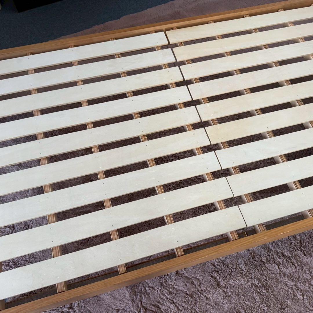 都内23区送料無料✨無印✨シングルベッドフレーム　オーク材突板