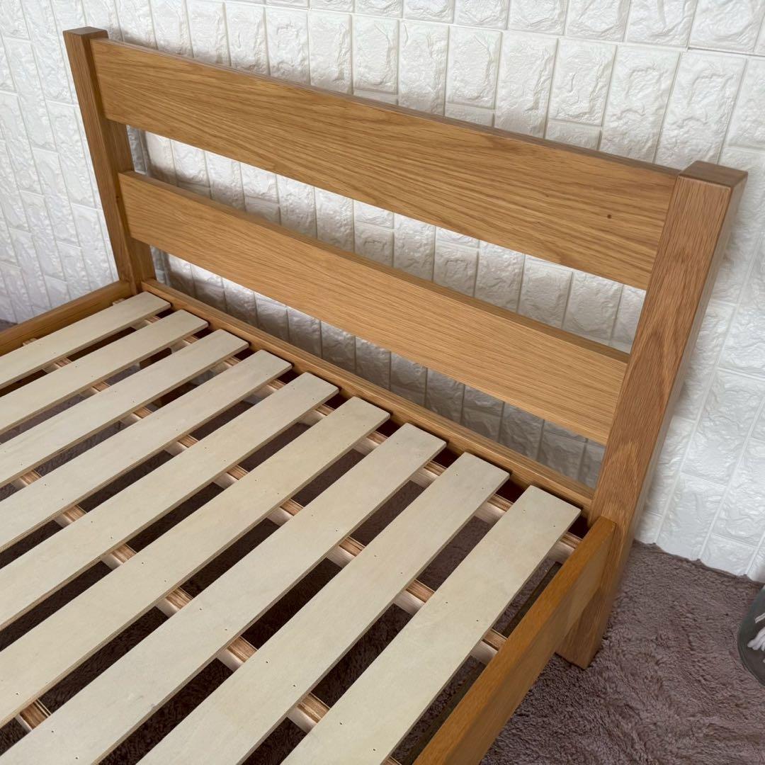 都内23区送料無料✨無印✨シングルベッドフレーム　オーク材突板