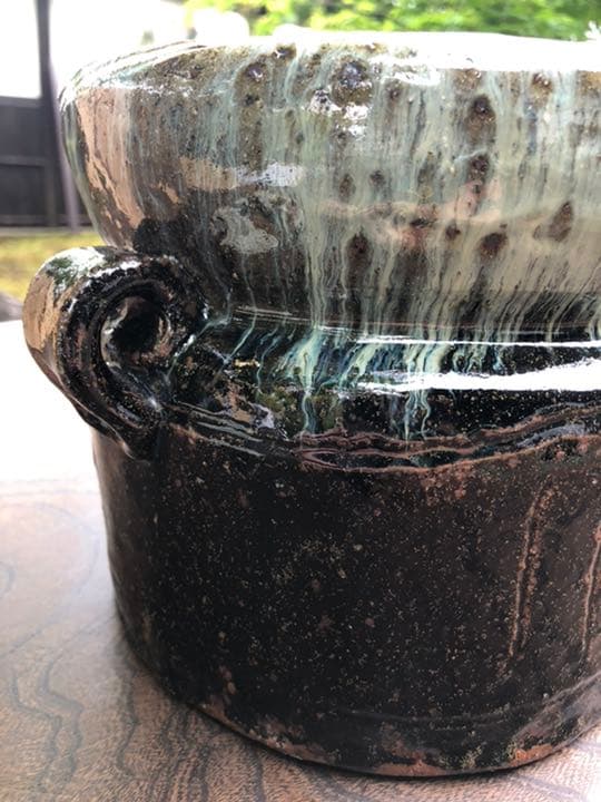 田中佐次郎　朝鮮唐津　水指　茶道具② k