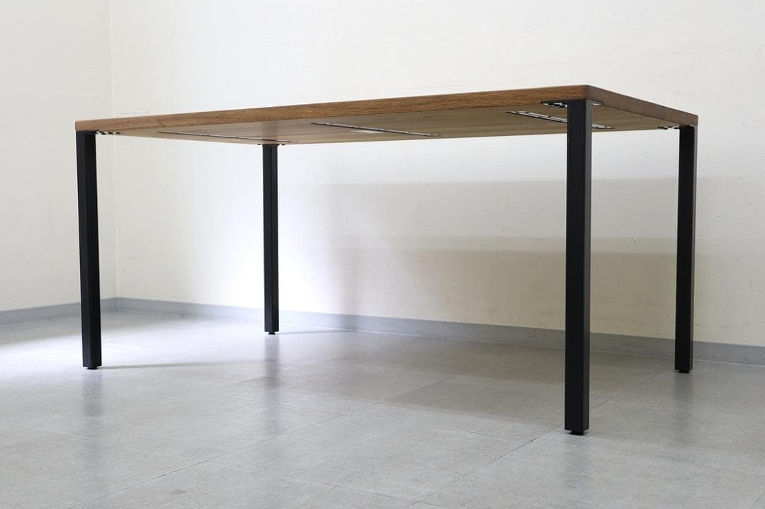 美品 クラッシュゲート 関家具 シンク ダイニング テーブル オーク 無垢材