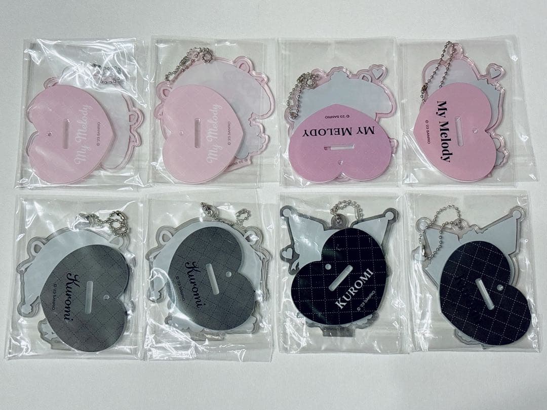 ♡月夜 秘密 真夜中 メロクロ マイメロ クロミ シークレット アクリルスタンド