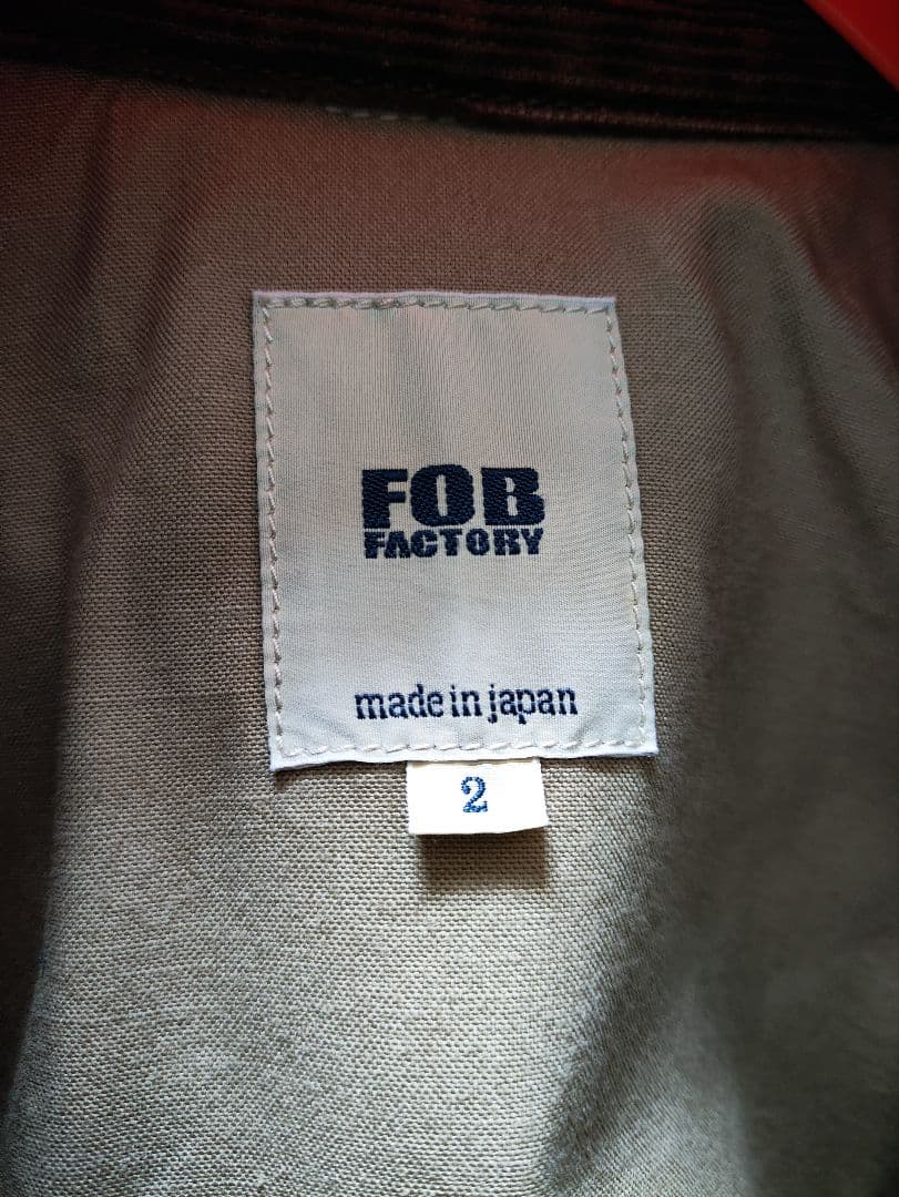 FOB FACTORY　F2361 ライディングジャケットモールスキン サイズ2