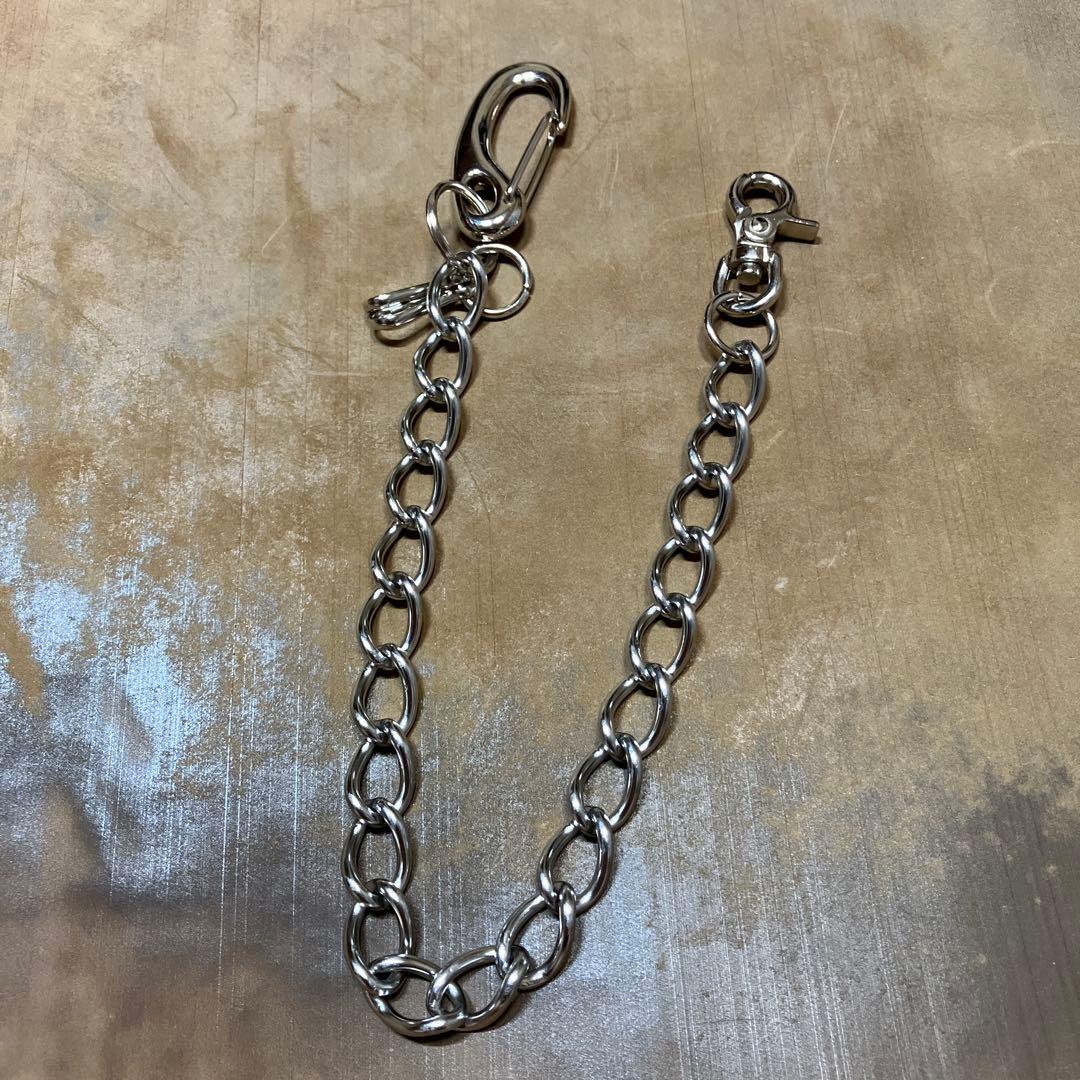 [ハンドメイド]トラッカーウォレット 2層 国産牛革 ウォレットチェーンセット