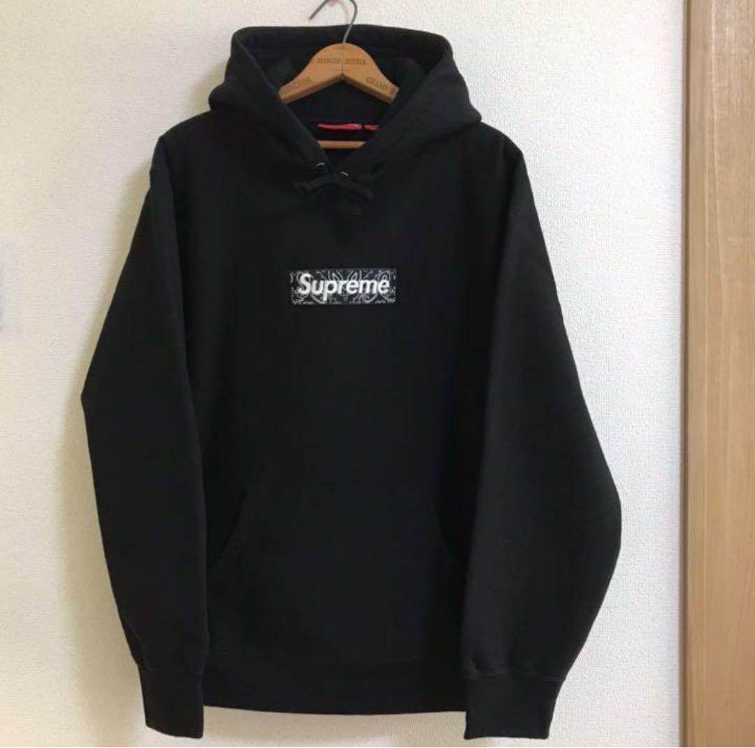 【野村周平着用】supreme bandana box logo hoodie