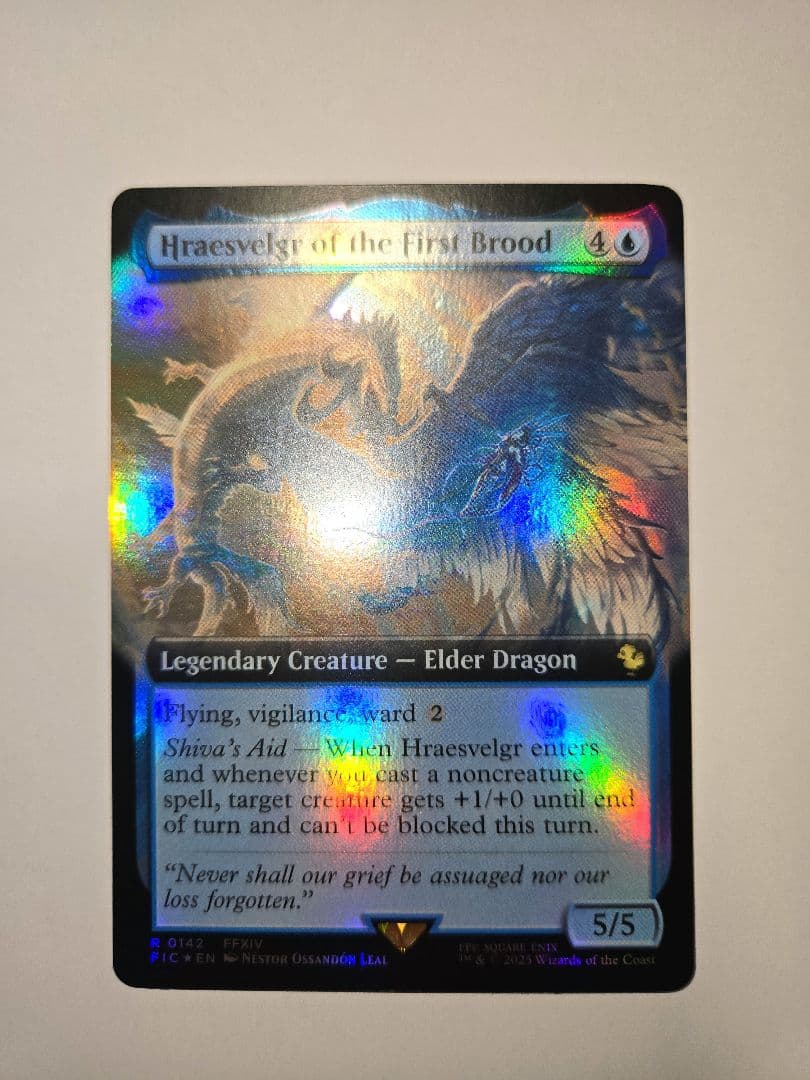 ラスト一枚【Foil】(142)□拡張アート□聖竜フレースヴェルグ英語版