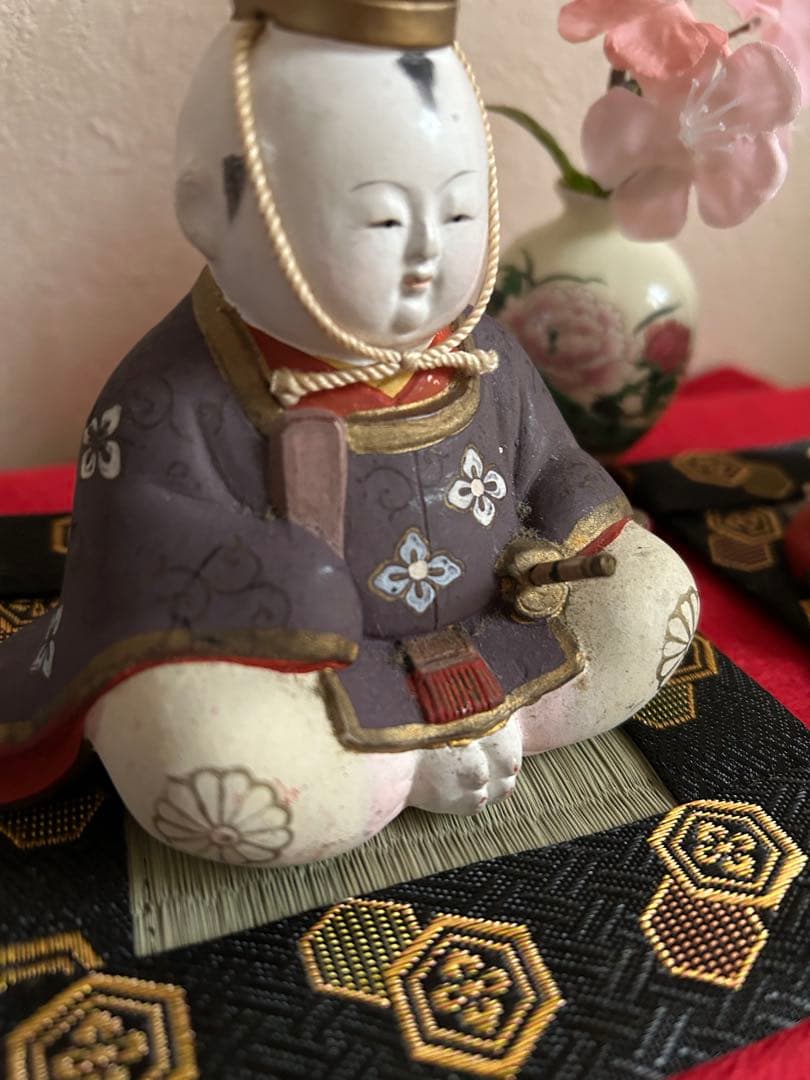 御所人形　親王飾り　お内裏様　お雛様　アンティーク　骨董品　値下げ応相談