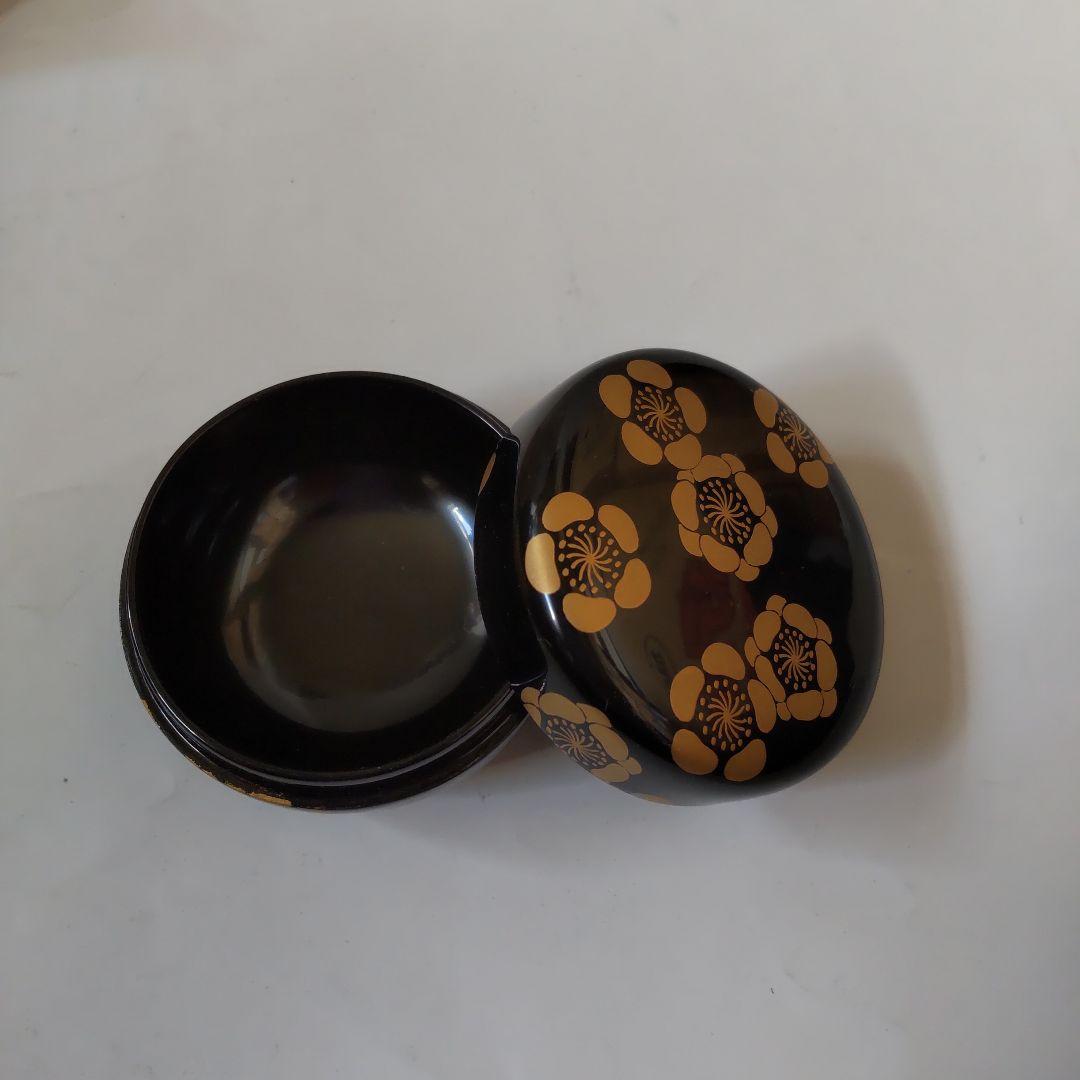 坂下雄峰 作 溢梅蒔絵 白粉解棗 香合 山中塗 共箱 共布 漆器 茶道具 美品