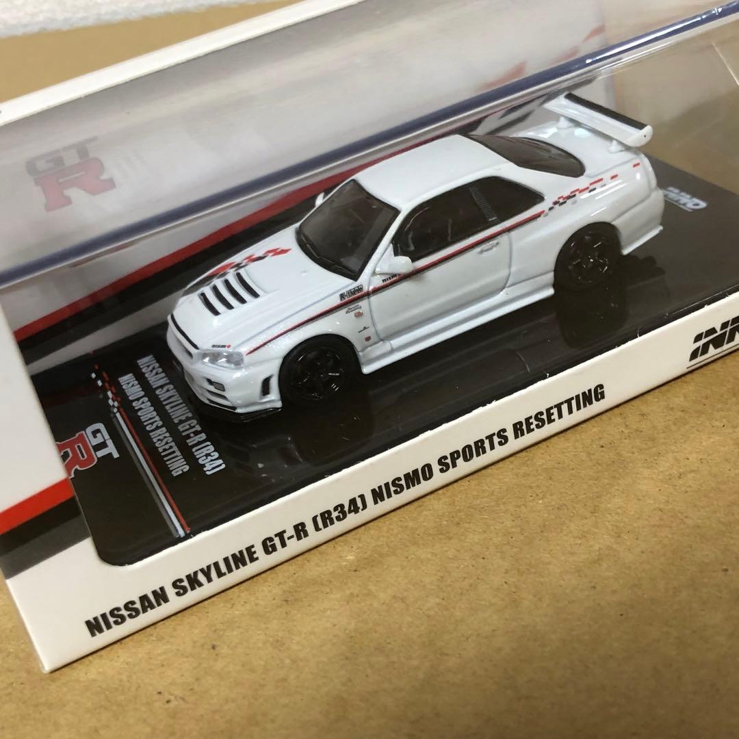 1/64 INNO64　日産スカイライン GT-R R34　ニスモ　ホワイト