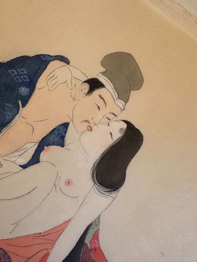 浮世絵 春画絹布