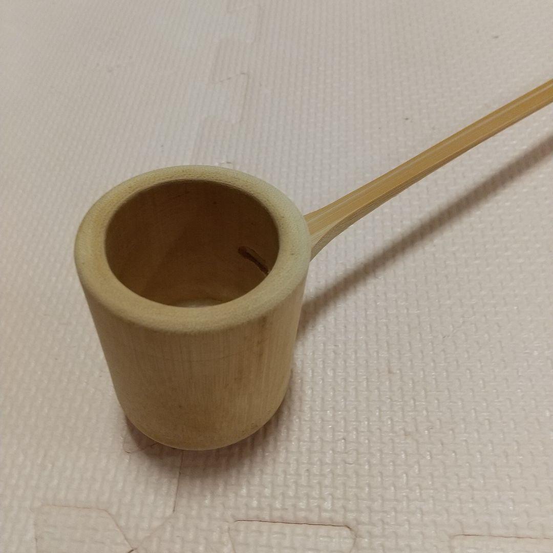 茶道具 建水 茶杓のセット むしくい造り