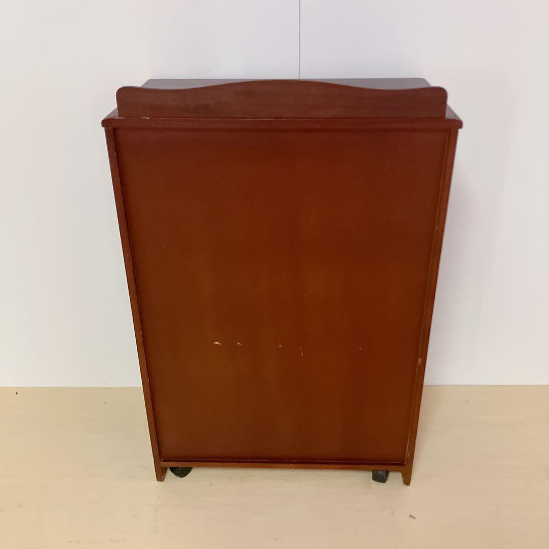 キャスター付き 電話台、FAX台 キャビネット サイドチェスト サイドラック