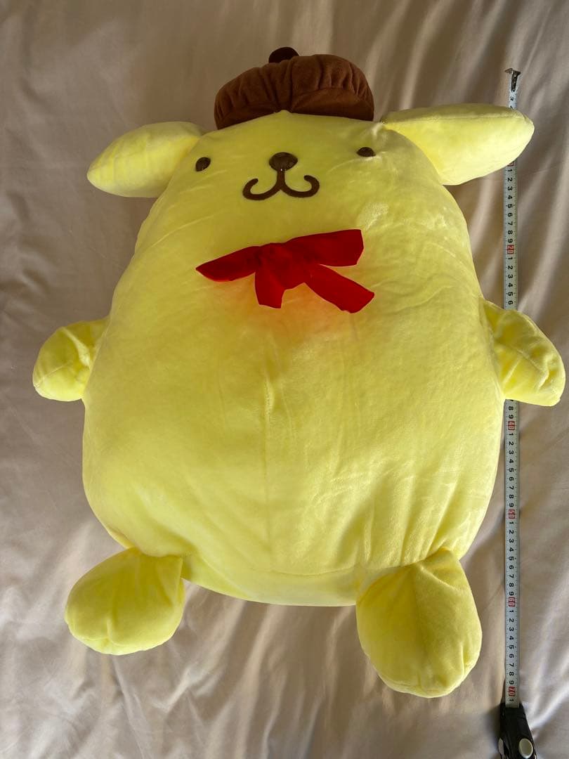 BIG 大きな黄色いぬいぐるみ ドングリ帽子付き 約60cm