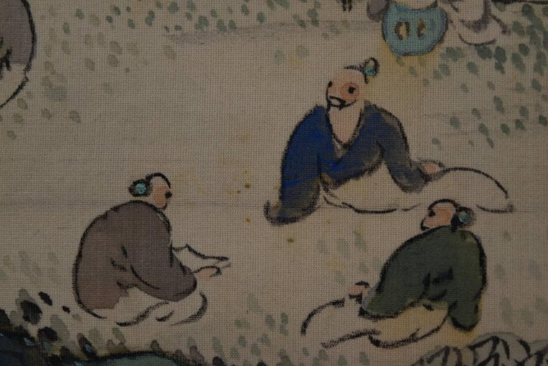 真作】橋本松陵/青緑山水人物図/掛軸☆宝船☆Z-641 - メルカリ