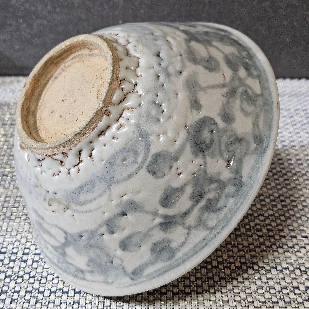 名碗❗】中国古陶磁器 明末～清初 福建琉球古窯 青華