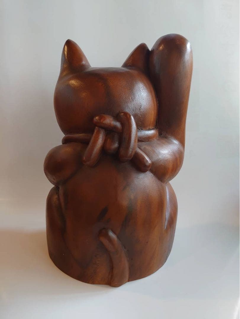 最 安 価格家具・インテリア - 招き猫 木彫り 値下げしました C99157514