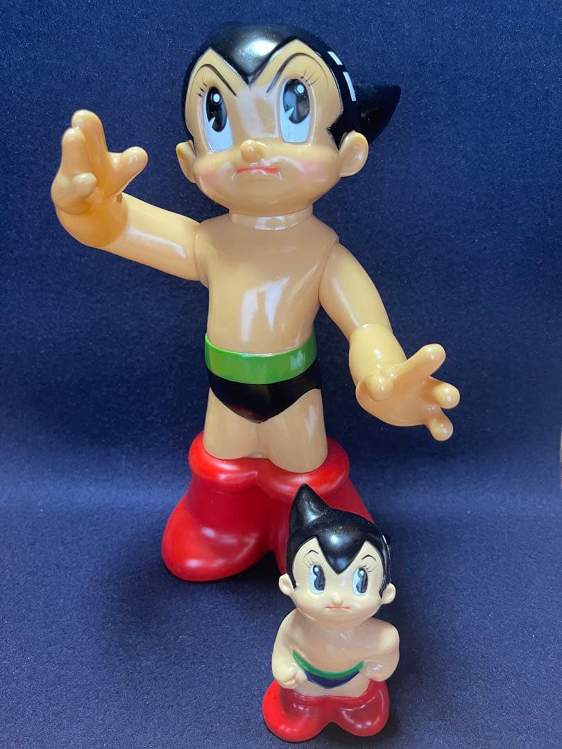 鉄腕アトム ソフビ 限定500セット 絶版品 ビリケン商会 復刻貯金箱セット