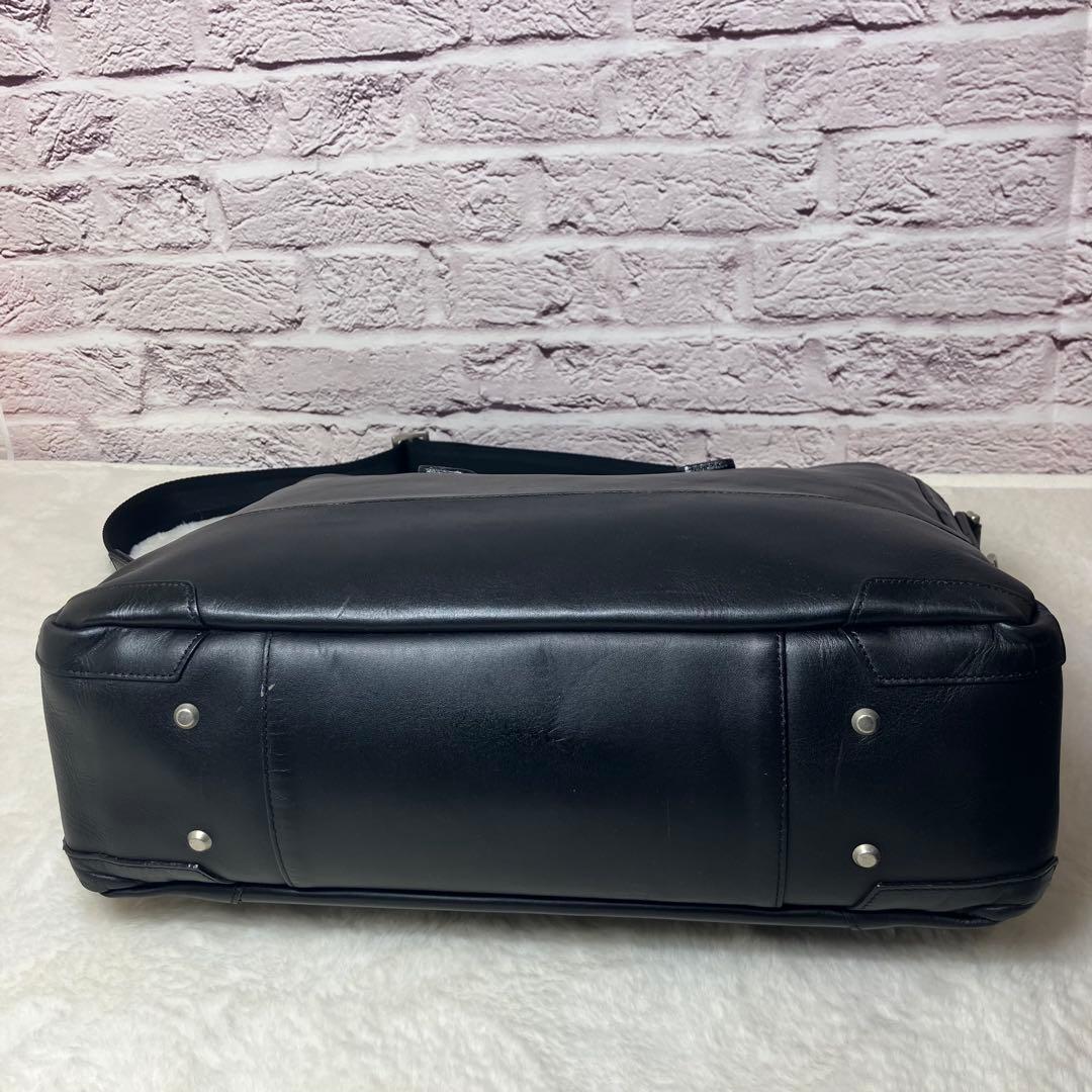 マスターピース✨GLOSS コレクターズ 黒 2way 牛革 ビジネスバッグ