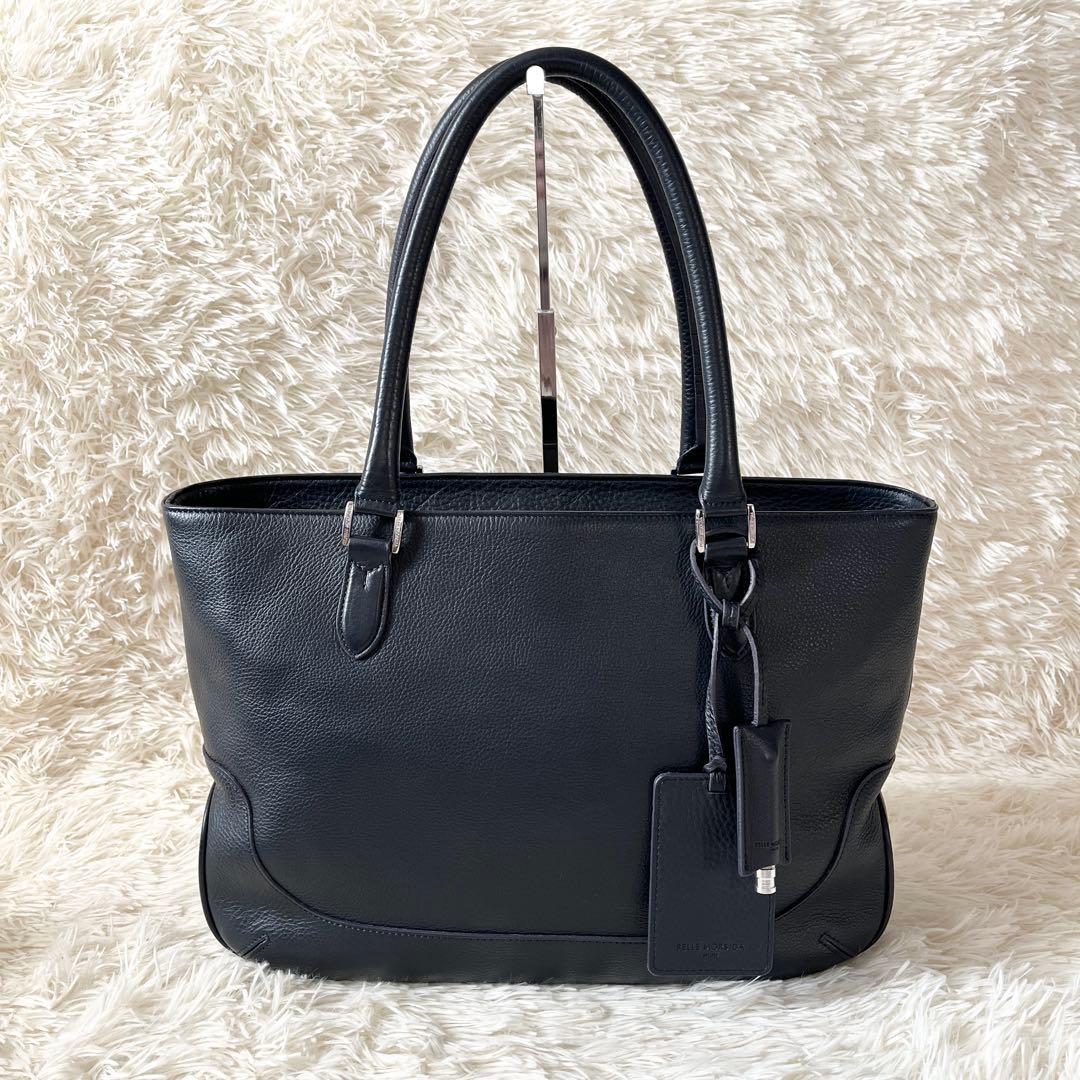 新品未使用✨ペッレモルビダ　トートバッグ　メイデンボヤージュ　ネイビー　シボ革