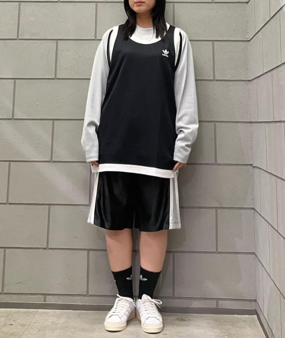 入手困難 アディダス 2XLサイズ タンクトップ メッシュ ベスト 韓国 黒