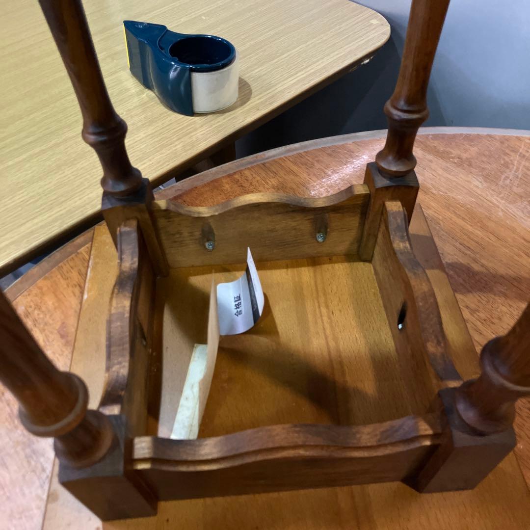 カリモク家具 karimoku コロニアル 花台 飾り台 電話台 木製 美品