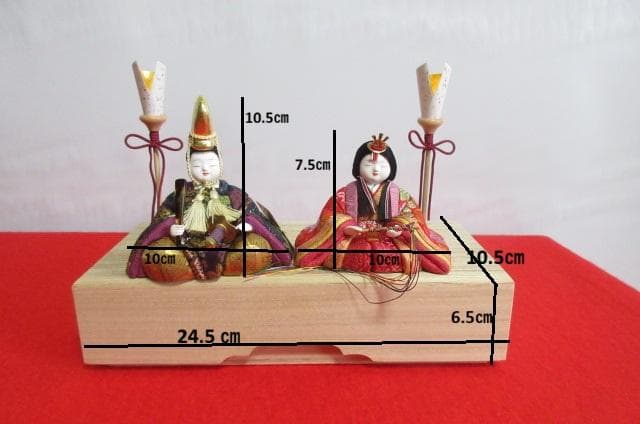 格安　東京都指定伝統工芸士 柿沼東光　木目込み人形　　親王飾り