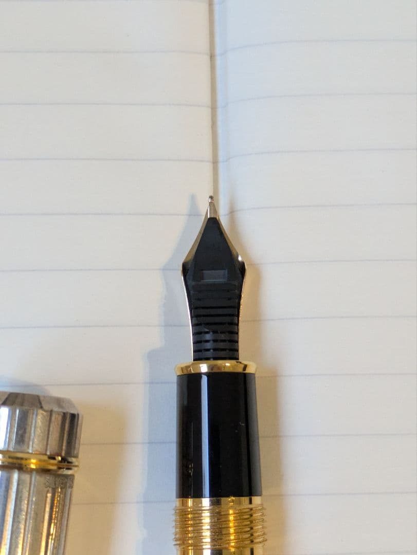 プラチナ万年筆　銀無垢　中字