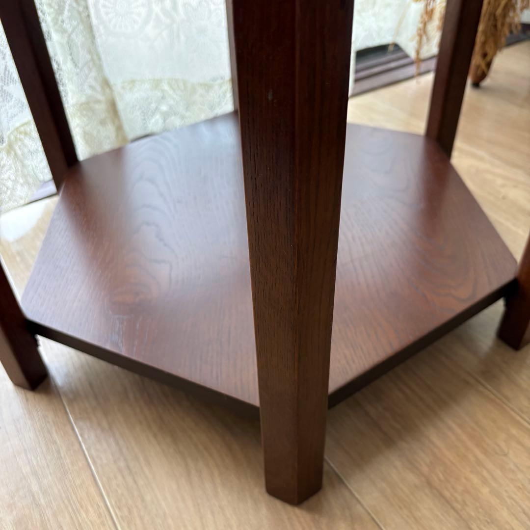 acme funiture ヘキサゴンローテーブル(ガラステーブル)