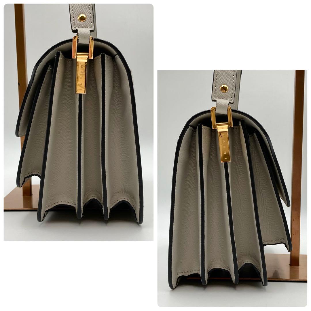 supli_white✨ MARNI トランク ショルダーバッグ グレー